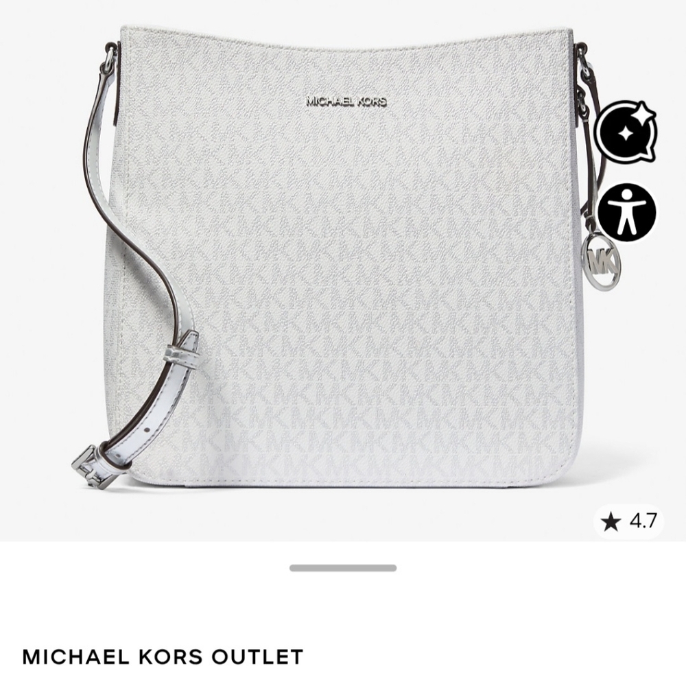 Michael Kors White Crossbody Bag